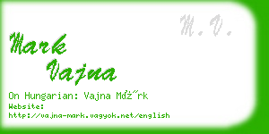 mark vajna business card